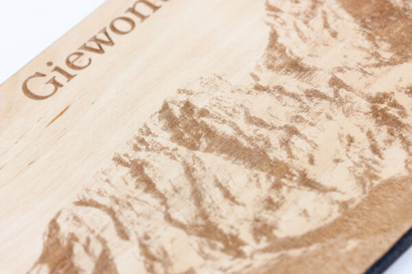 Drewniana Mapa Gór Giewont drewniany obraz od drewniane mapy polski producent drewnianych map mapa giewontu