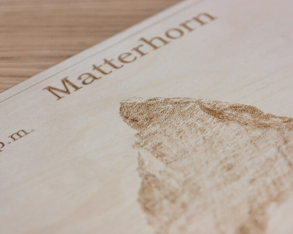 Drewniana Mapa Gór Matternhorndrewniany obraz od drewniane mapy polski producent drewnianych map mapa Matternhorn