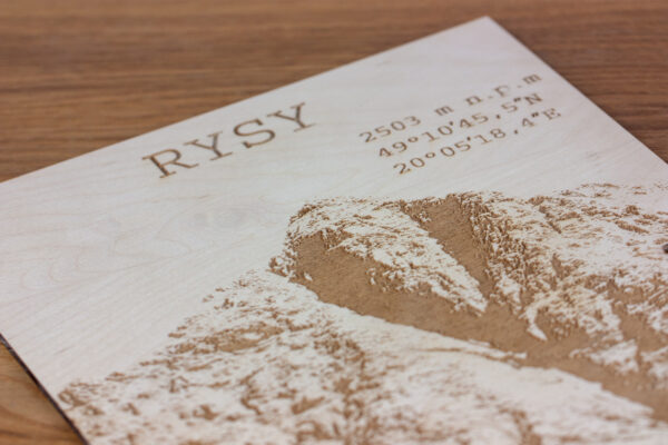 Drewniana Mapa Gór Rysy drewniany obraz od drewniane mapy polski producent drewnianych map mapa tatr